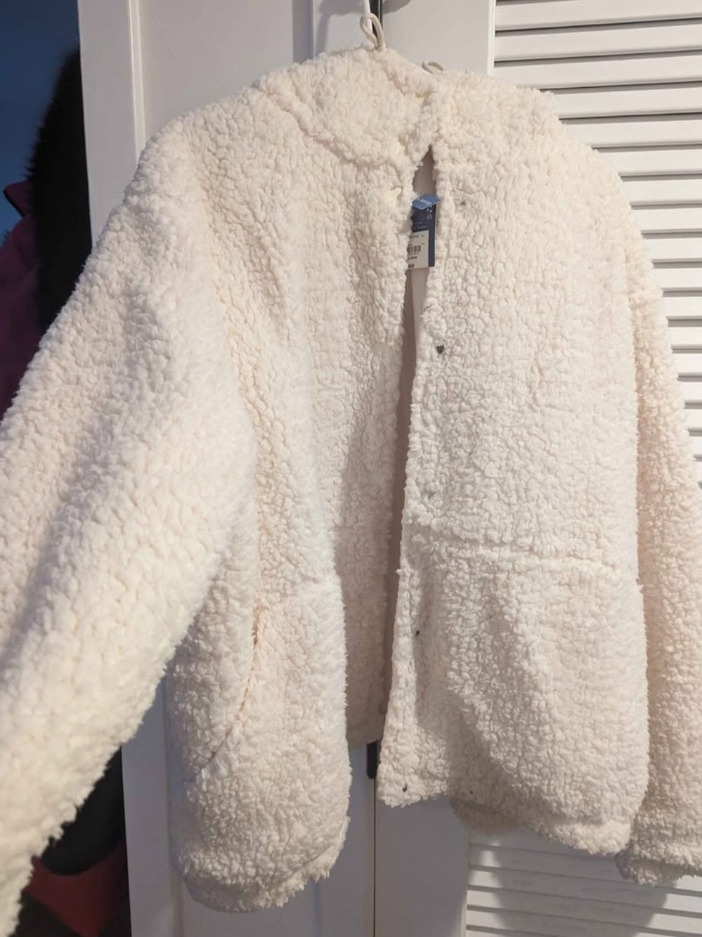 Cozy Sherpa Jacket - Cream